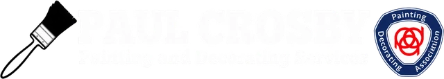 Paul Crosby Painting and Decorating Services logo with PDA badge