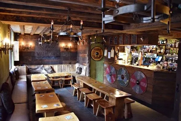 Valhalla York bar area decorated by Paul Crosby Decorators